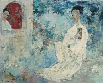 VCD Lovebirds Window Asian Oil Paintings